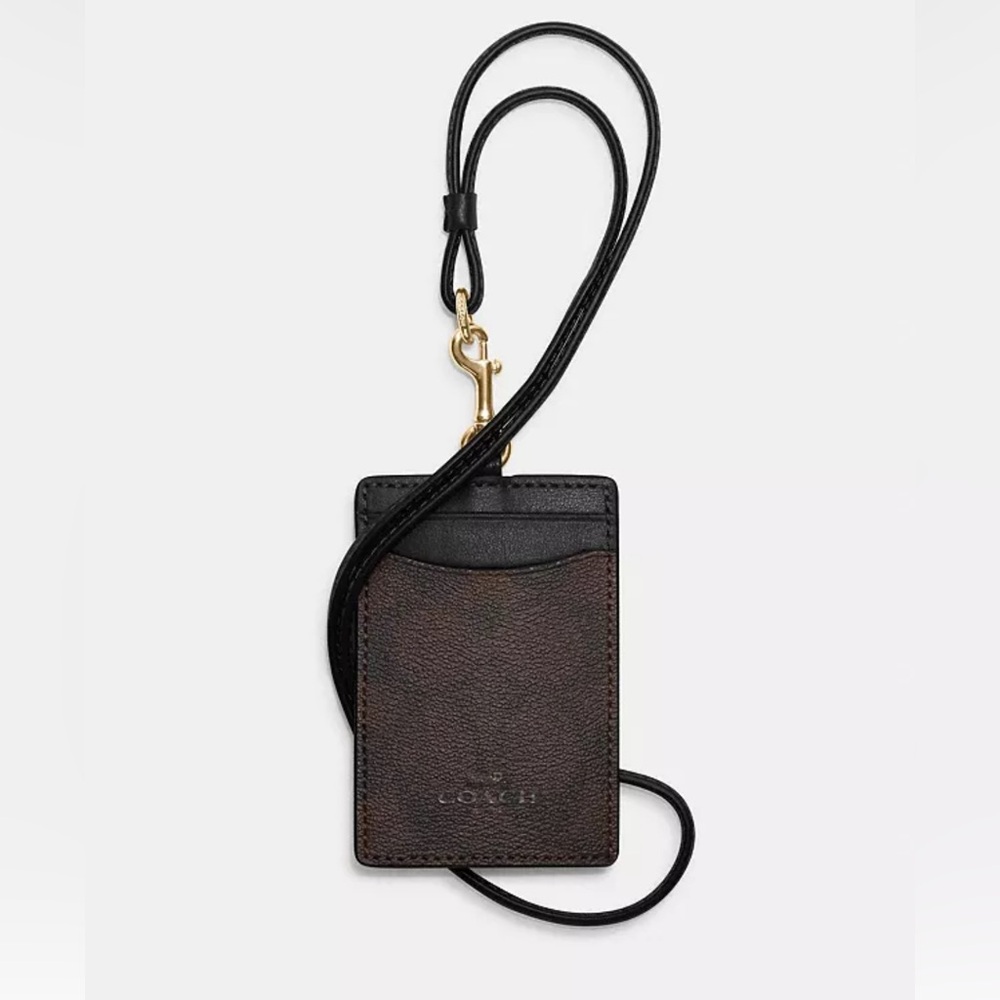 Coach | ID landyard in signature canvas